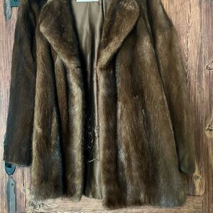 Mink shawl jacket